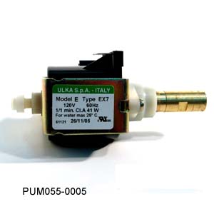 Pump, Water (Ulka), 120V, 60Hz, For Autoclave by Tuttnauer USA Co. Ltd.  ID PUM055-0005